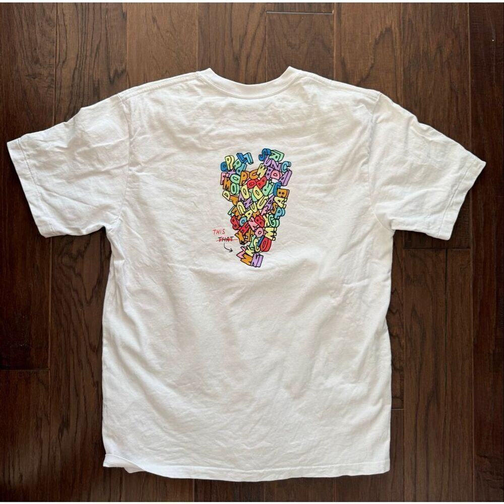 This Is Never That Colorful Letter Heart T Shirt Large